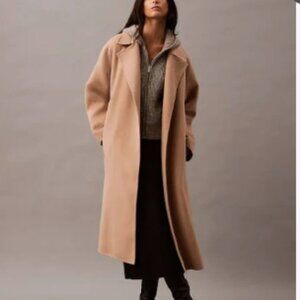 Forever 21 Classic Straight Tan Coat